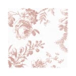 Laura Ashley Walled Garden Dark Blush Wave Curtain