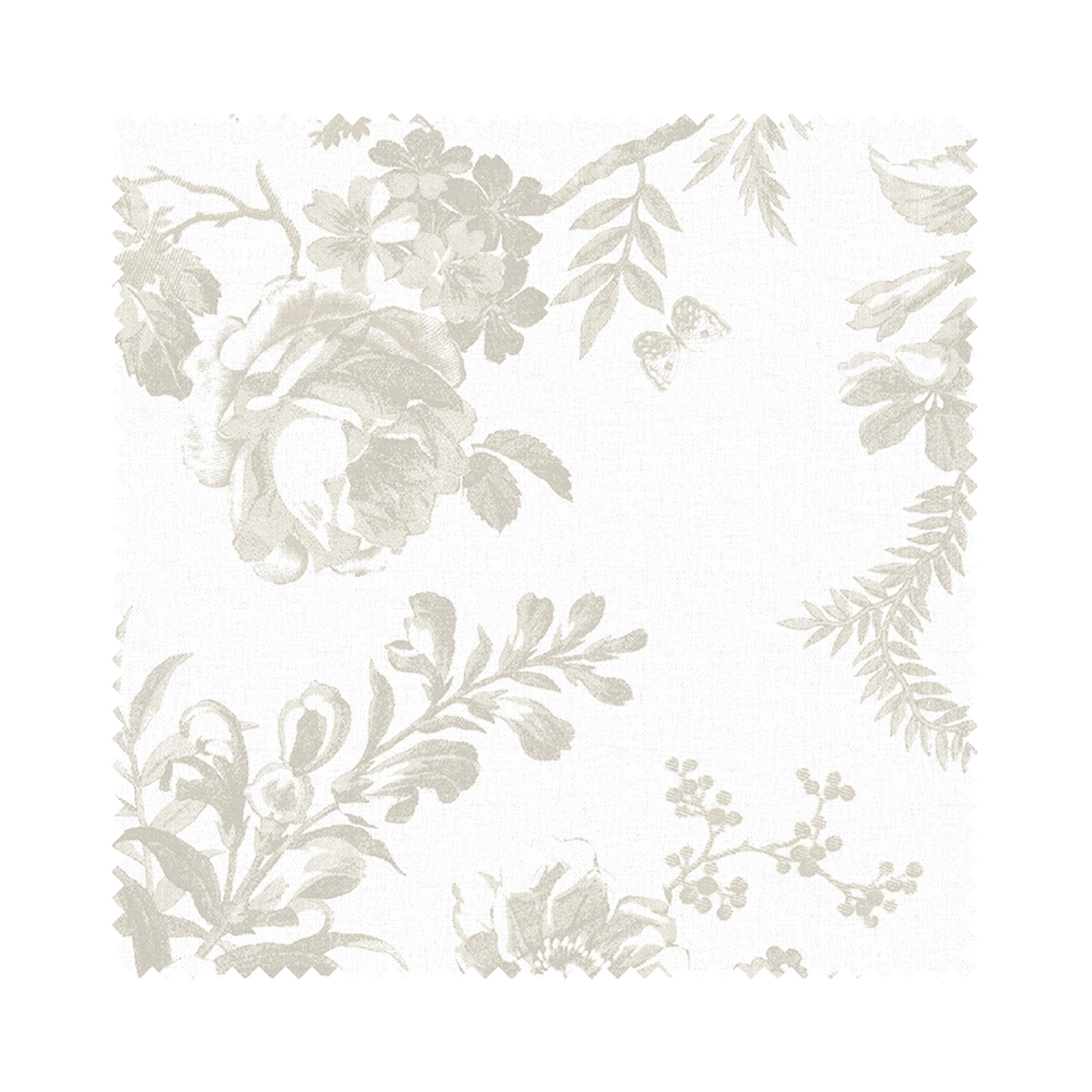 Laura Ashley Walled Garden Dove Grey Wave Curtain - Image 7