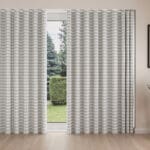 Laura Ashley Alphabet Gingham Blue Wave Curtain