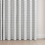 Laura Ashley Alphabet Gingham Blue Wave Curtain