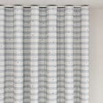 Laura Ashley Alphabet Gingham Blue Wave Curtain