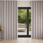 Laura Ashley Alphabet Gingham Linen Wave Curtain