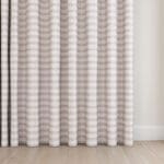 Laura Ashley Alphabet Gingham Pink Wave Curtain