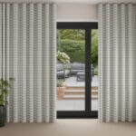 Laura Ashley Alphabet Gingham Sage Wave Curtain