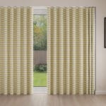 Laura Ashley Alphabet Gingham Yellow Wave Curtain