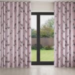 Laura Ashley Animalia Embroidered Blush Wave Curtain