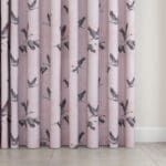 Laura Ashley Animalia Embroidered Blush Wave Curtain