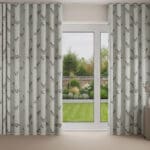 Laura Ashley Animalia Embroidered Pale Duck Egg Wave Curtain
