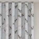 Laura Ashley Animalia Embroidered Silver Wave Curtain