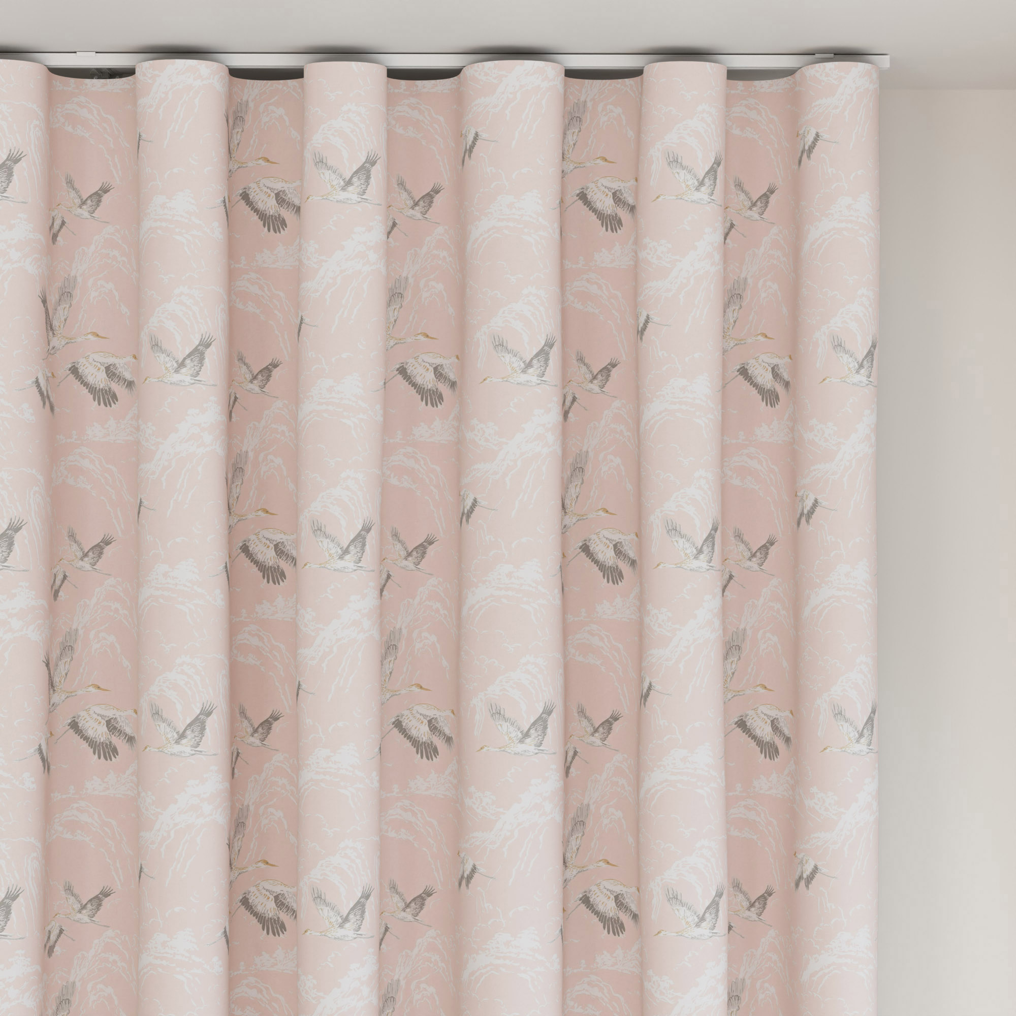 Laura Ashley Animalia Blush Wave Curtain - Image 6
