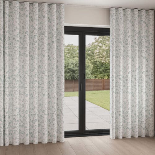 Laura Ashley Aria Eucalyptus Wave Curtain