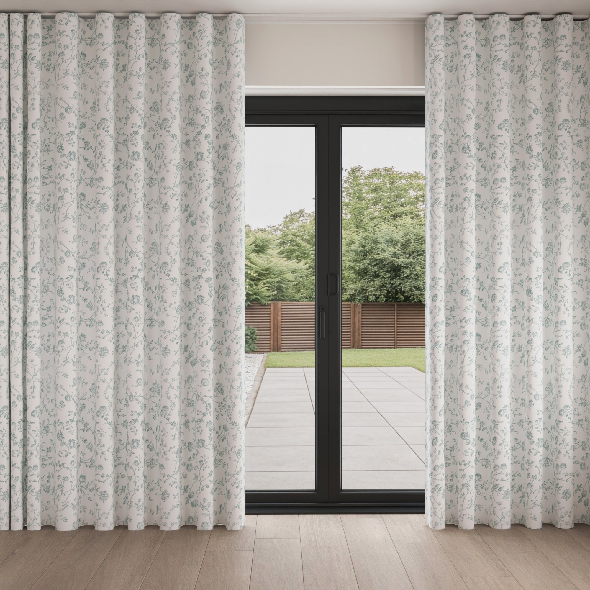 Laura Ashley Aria Eucalyptus Wave Curtain - Image 3