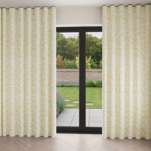 Laura Ashley Aria Ochre Wave Curtain