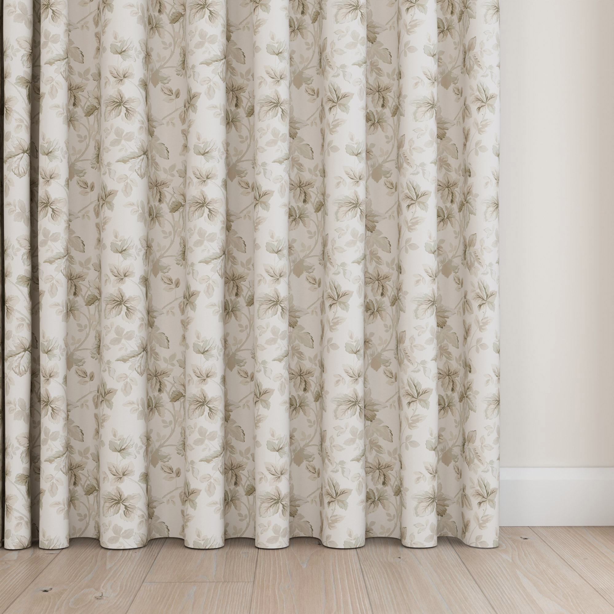 Laura Ashley Autumn Leaves Natural Wave Curtain - Image 5