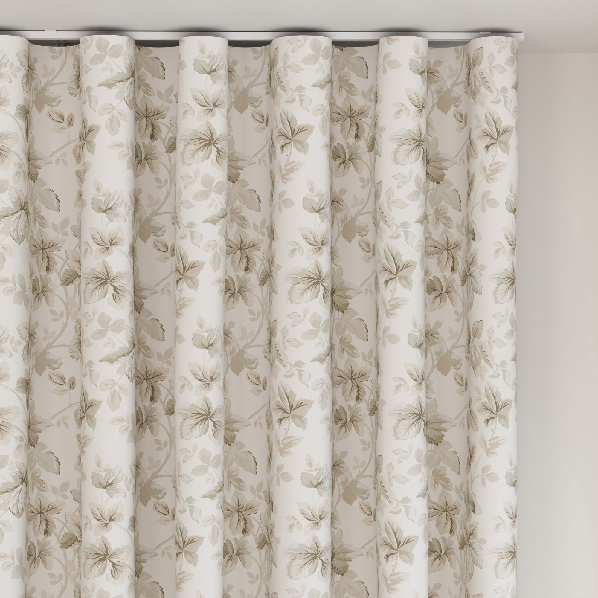 Laura Ashley Autumn Leaves Natural Wave Curtain - Image 6