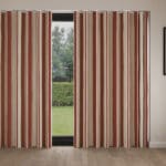 Laura Ashley Awning Stripe Crimson Wave Curtain