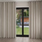 Laura Ashley Awning Stripe Dove Grey Wave Curtain
