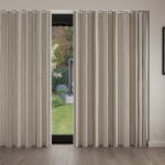 Laura Ashley Awning Stripe Dove Grey Wave Curtain