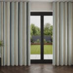 Laura Ashley Awning Stripe Seaspray Wave Curtain