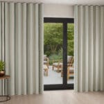 Laura Ashley Awning Stripe Smoke Green Wave Curtain