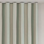 Laura Ashley Awning Stripe Smoke Green Wave Curtain