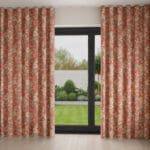 Laura Ashley Aylworth Trail Terracotta Orange Wave Curtain