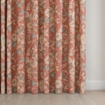 Laura Ashley Aylworth Trail Terracotta Orange Wave Curtain