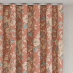 Laura Ashley Aylworth Trail Terracotta Orange Wave Curtain