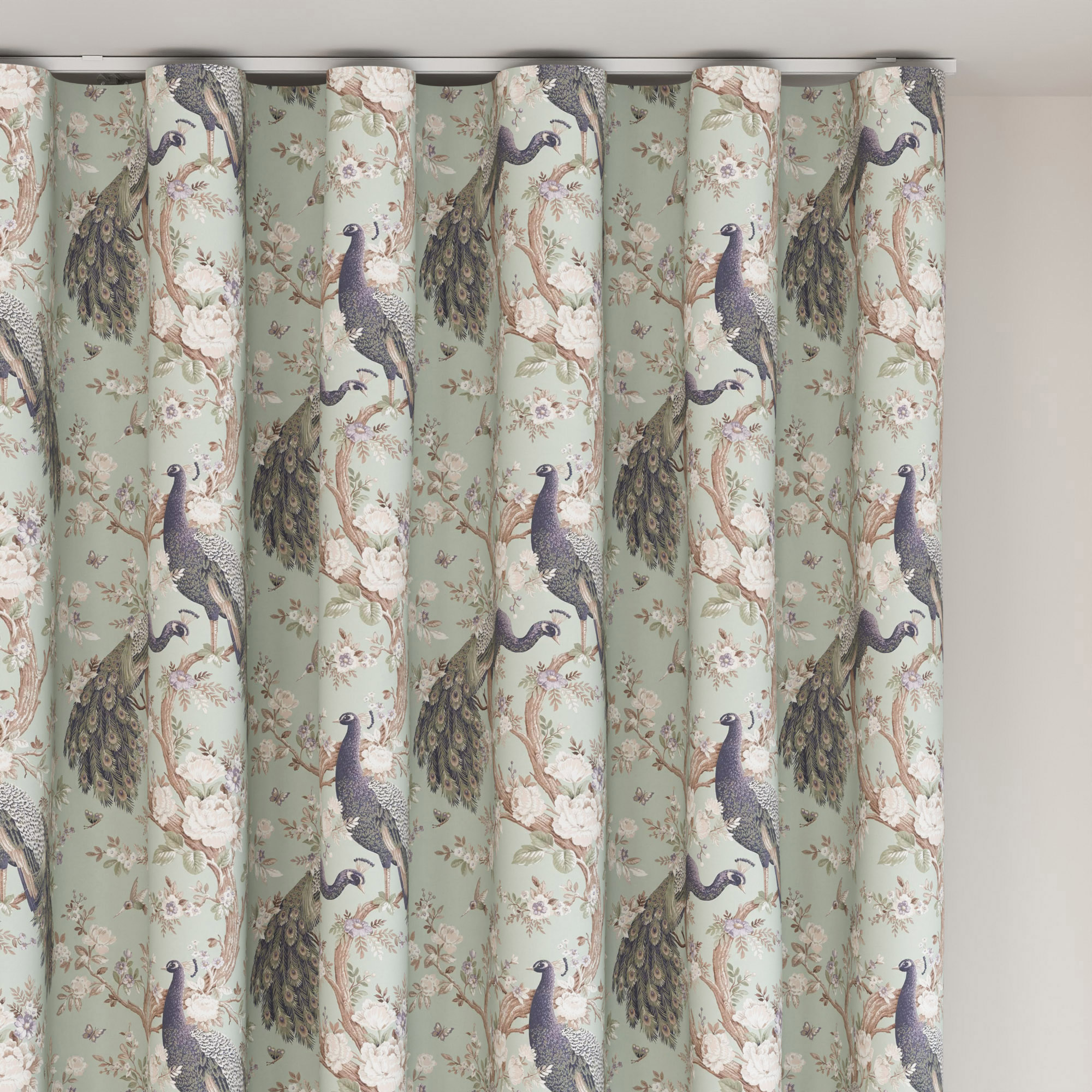 Laura Ashley Belvedere Duck Egg Wave Curtain - Image 6