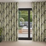 Laura Ashley Belvedere Hedgerow Green Wave Curtain