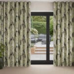 Laura Ashley Belvedere Hedgerow Green Wave Curtain