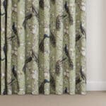 Laura Ashley Belvedere Hedgerow Green Wave Curtain