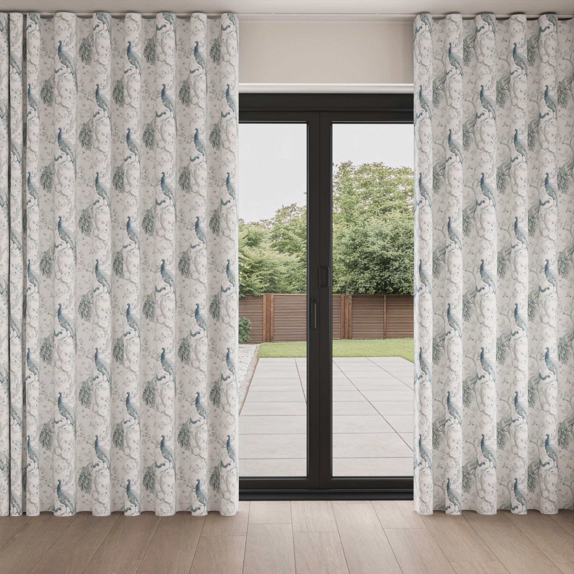 Laura Ashley Belvedere Midnight Wave Curtain - Image 3