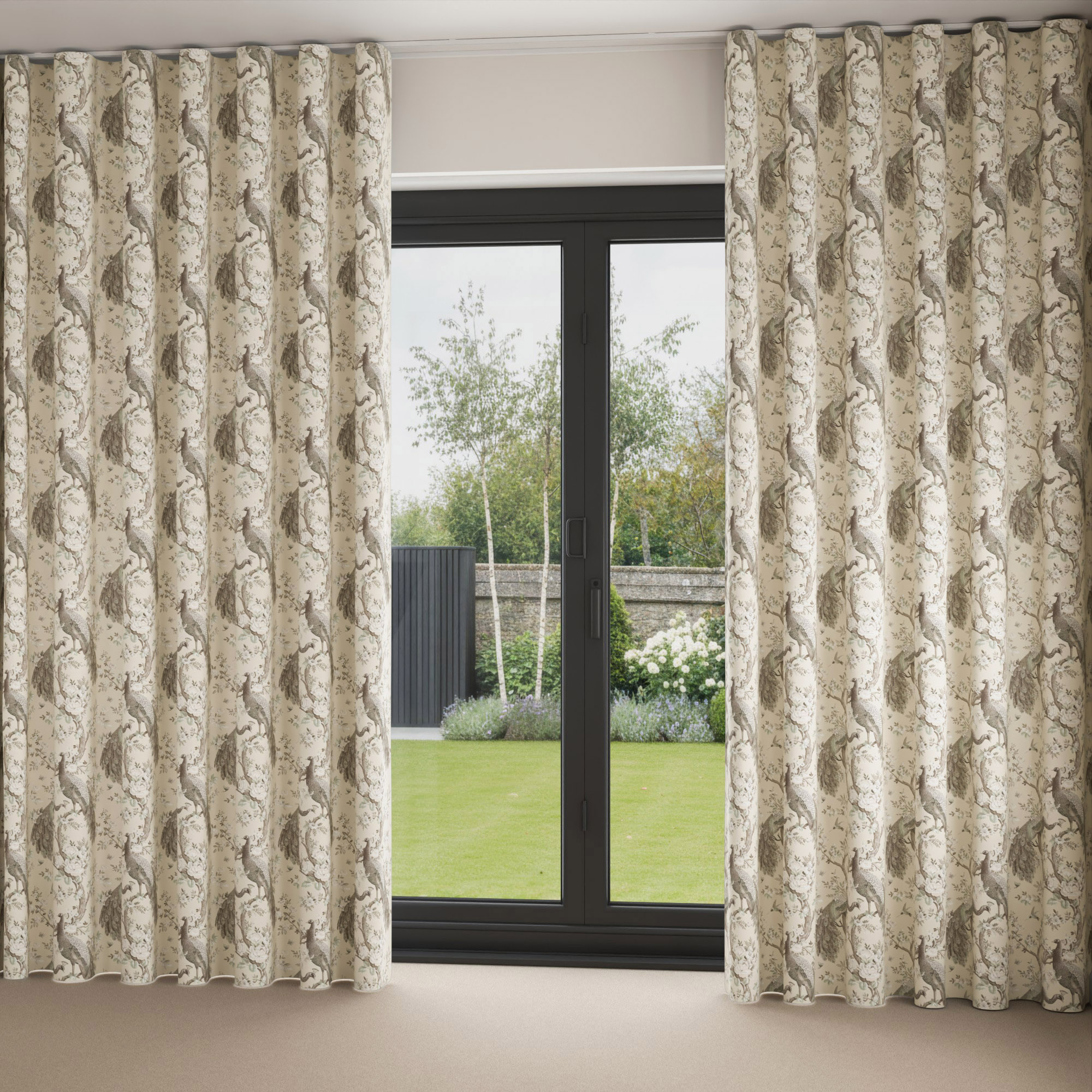 Laura Ashley Belvedere Soft Truffle Wave Curtain