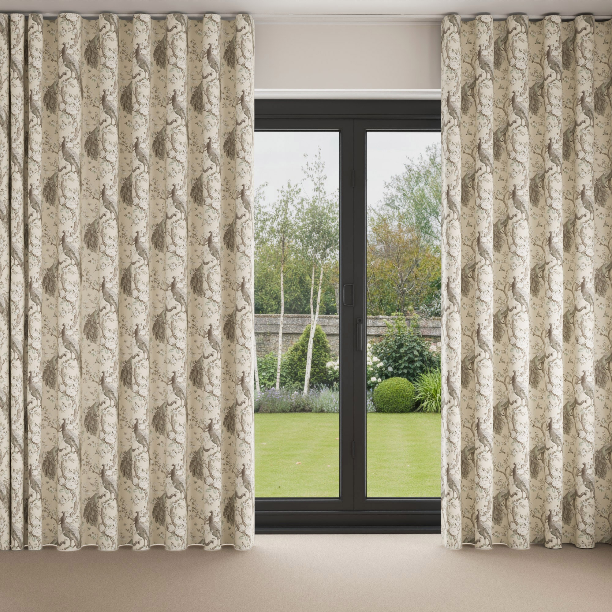 Laura Ashley Belvedere Soft Truffle Wave Curtain - Image 3