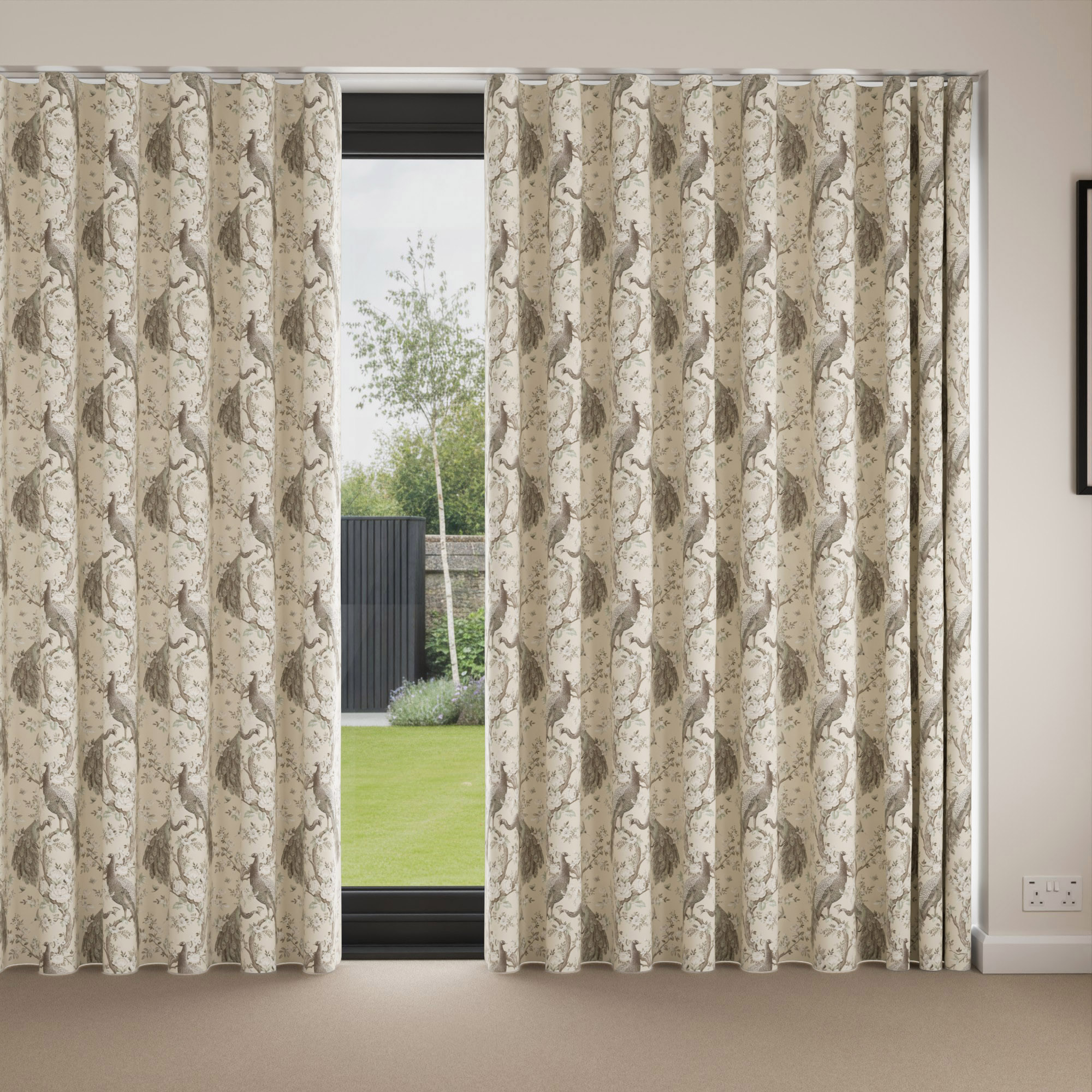 Laura Ashley Belvedere Soft Truffle Wave Curtain - Image 4