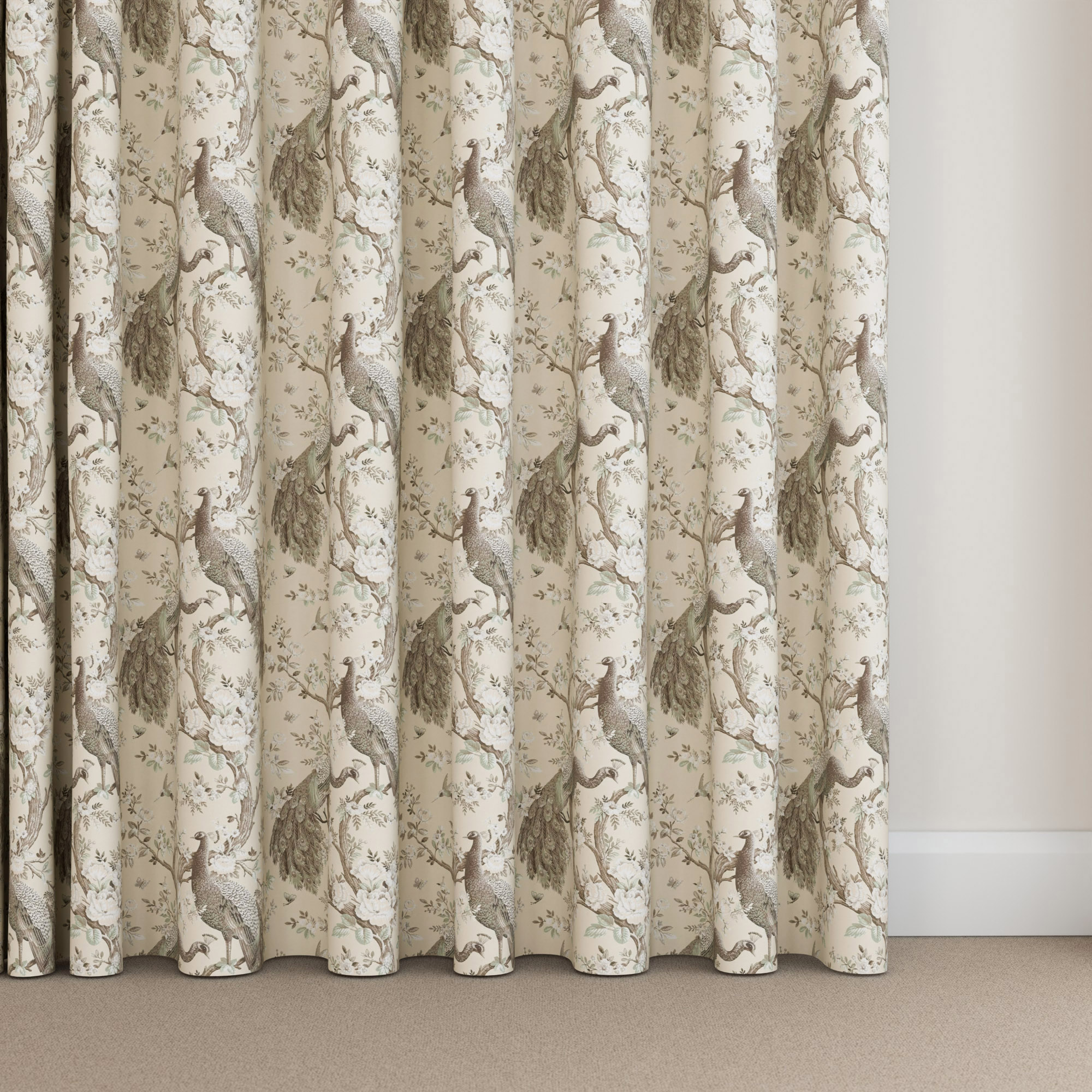 Laura Ashley Belvedere Soft Truffle Wave Curtain - Image 5
