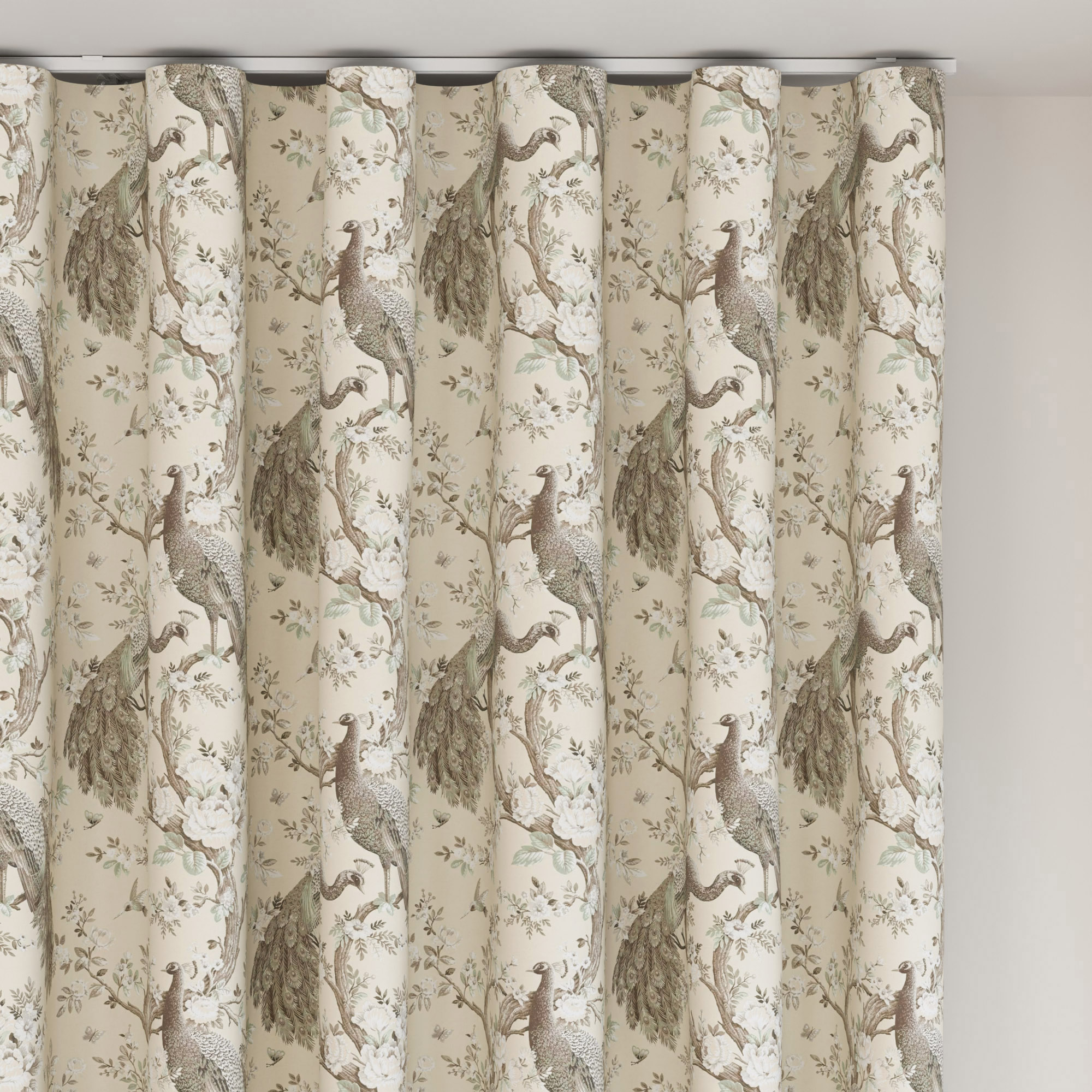 Laura Ashley Belvedere Soft Truffle Wave Curtain - Image 6