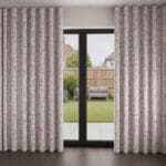 Laura Ashley Blossoms Pale Steel Wave Curtain
