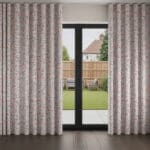 Laura Ashley Blossoms Pale Steel Wave Curtain
