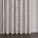 Laura Ashley Blossoms Pale Steel Wave Curtain