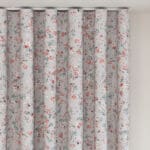 Laura Ashley Blossoms Pale Steel Wave Curtain