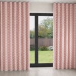 Laura Ashley Bonnie Chalk Pink Wave Curtain