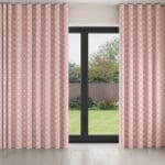 Laura Ashley Bonnie Chalk Pink Wave Curtain