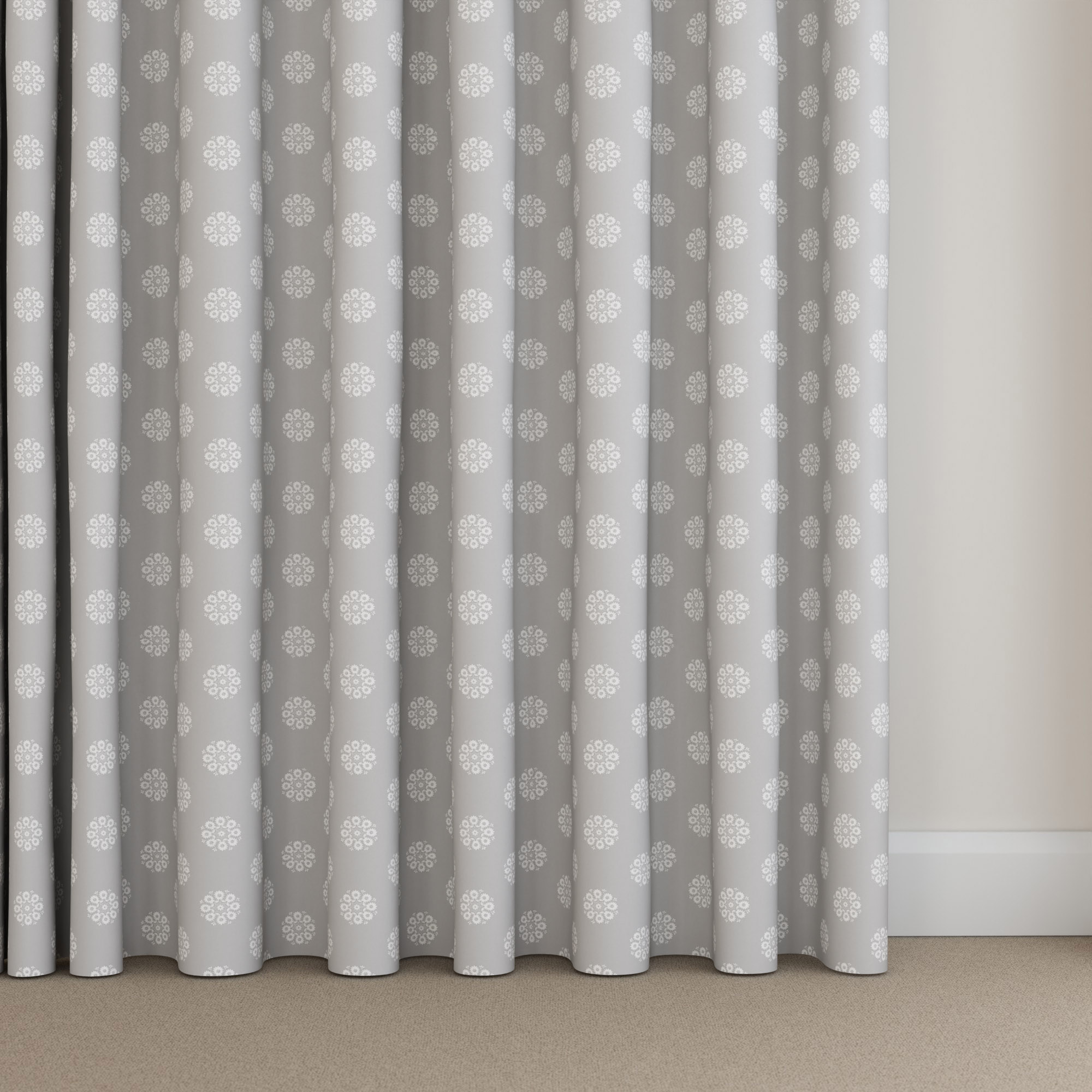 Laura Ashley Bonnie Silver Wave Curtain - Image 5
