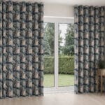 Laura Ashley Burdett Dusky Seaspray Wave Curtain
