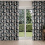 Laura Ashley Burdett Dusky Seaspray Wave Curtain