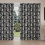 Laura Ashley Burdett Dusky Seaspray Wave Curtain