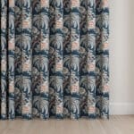 Laura Ashley Burdett Dusky Seaspray Wave Curtain