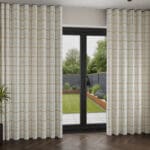 Laura Ashley Burford Check Ochre Wave Curtain